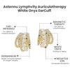 Oveallgo™ Astennu Lymphvity Auriculotherapy White Onyx EarCuff
