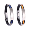 Load image into Gallery viewer, Oveallgo™ Apus Ion Therapeutic Lympunclog Titanium Wristband