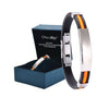 Load image into Gallery viewer, Oveallgo™ Apus Ion Therapeutic SugarDown Titanium Wristband