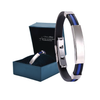 Load image into Gallery viewer, Oveallgo™ Apus Ion Therapeutic Lympunclog Titanium Wristband